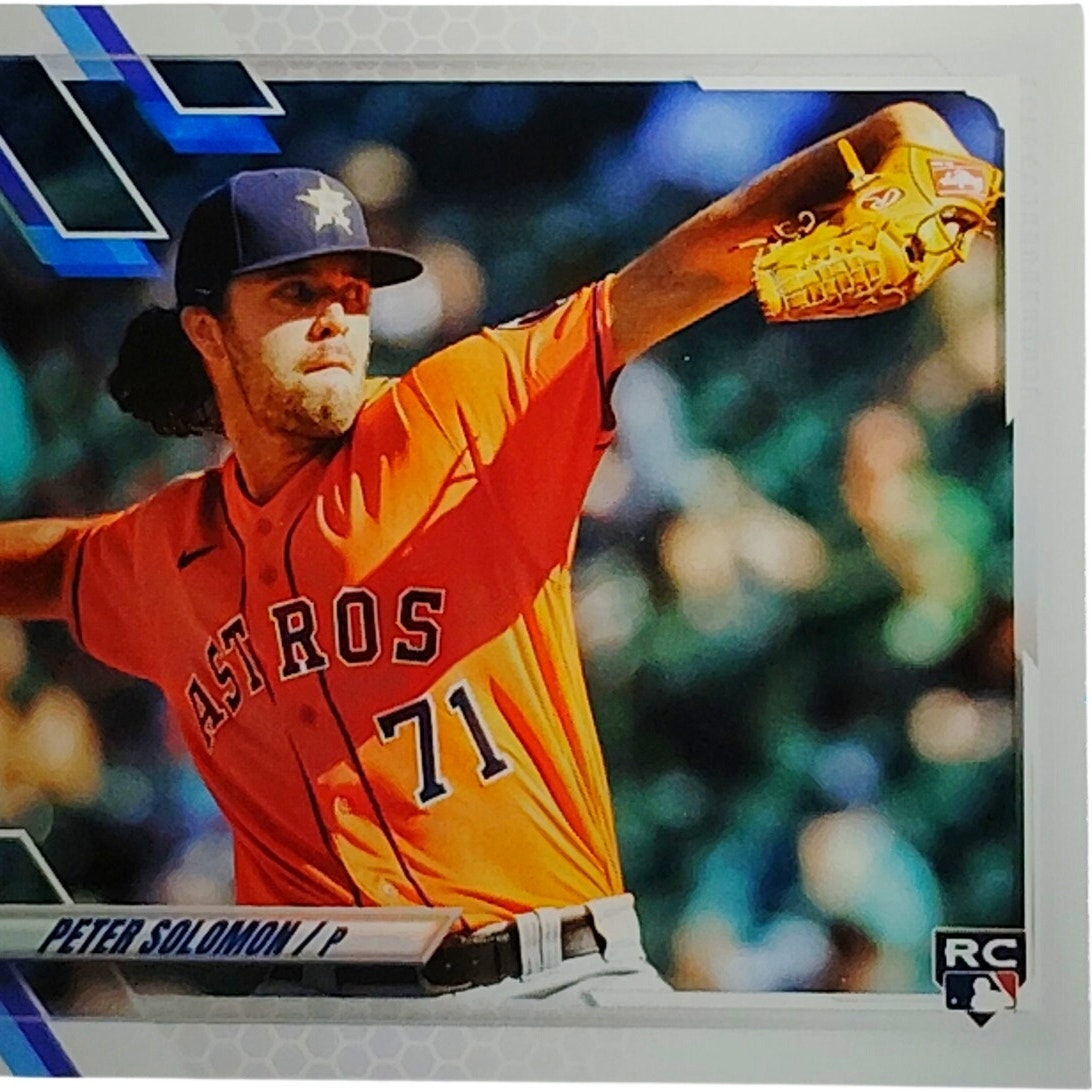 2021 Topps Update Peter Solomon RC Houston Astros P Card #US109 VG/EX
