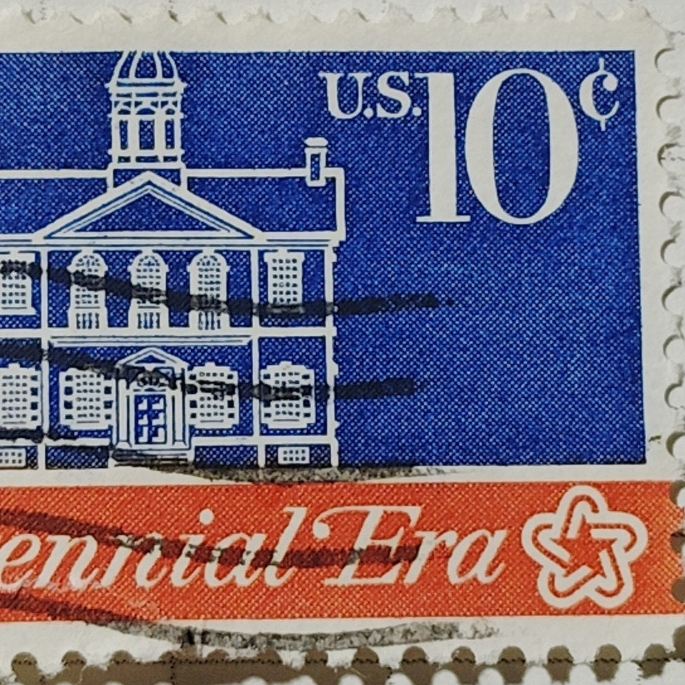 1974 Scott No. 1545 – 10¢ Carpenters’ Hall – Bicentennial Era – Used