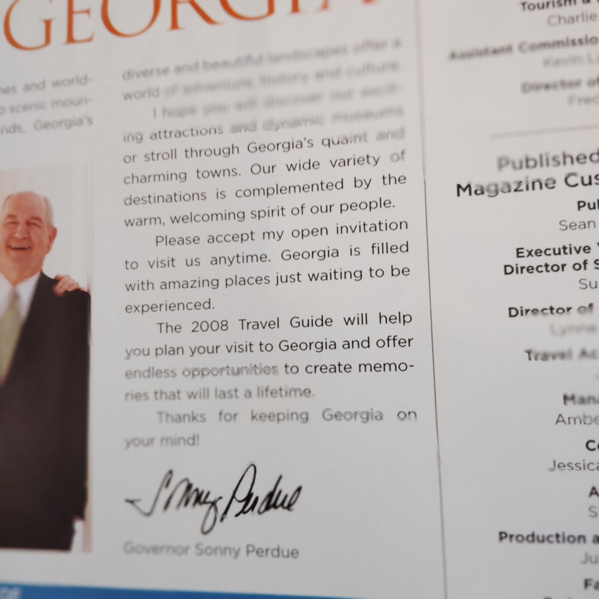 Georgia Travel Guides - 2008 & 2009 Official State Publications - Multi-color