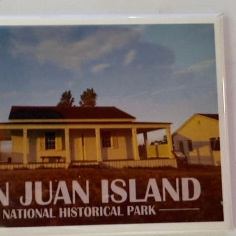 Historic San Juan Island National Park Acrylic Fridge Magnet