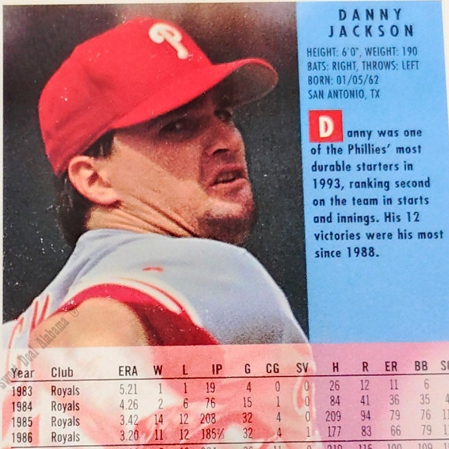 Danny Jackson, Philadelphia Phillies #592, 1994 Fleer Baseball Collector's Card