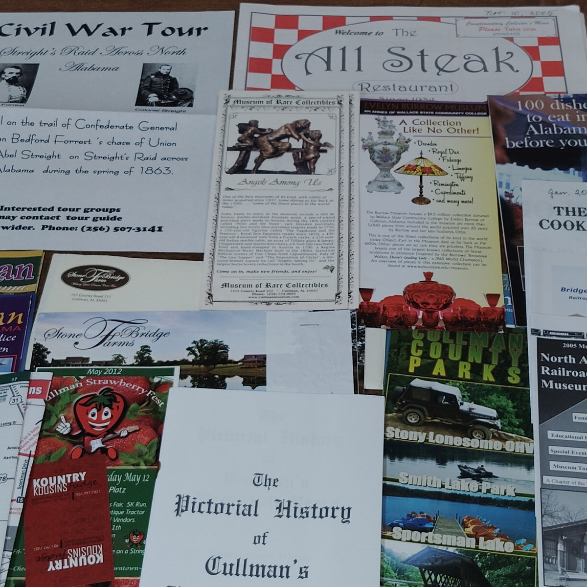 Cullman Alabama Travel Ephemera Collection 2005-2012 - Maps & Photos