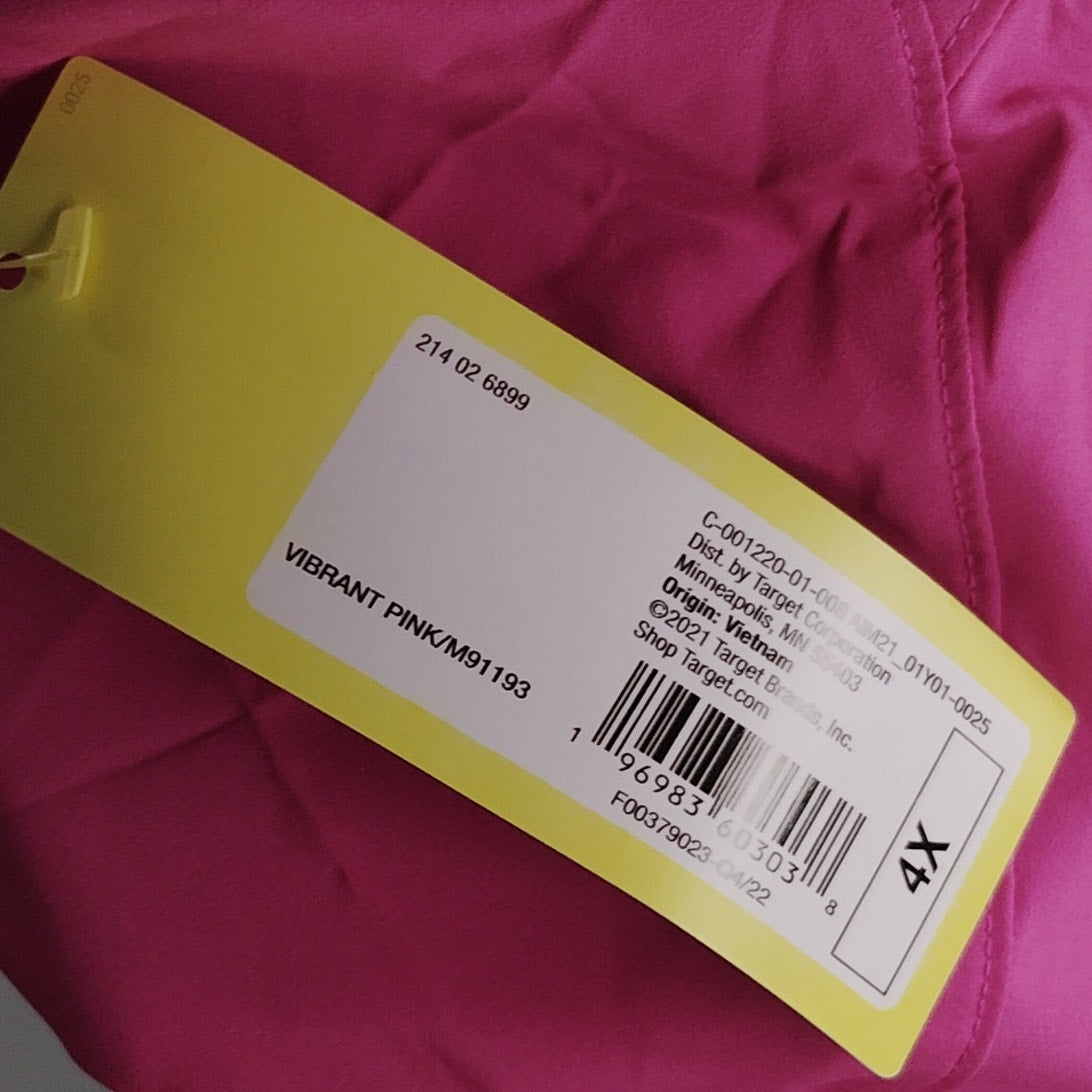 All in Motion Women’s Mid Rise Run Shorts 3 in Vibrant Pink 4X