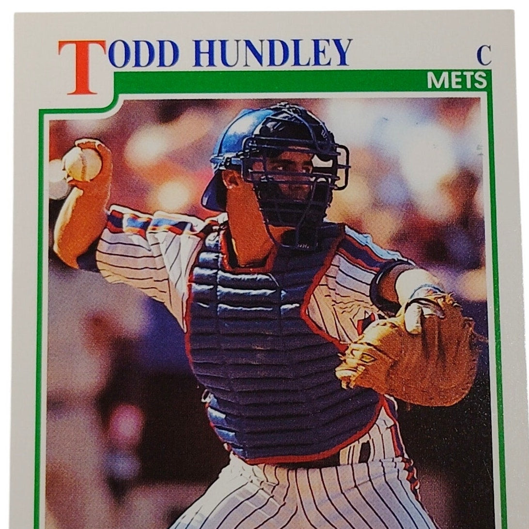 1991 Score Todd Hundley #340 New York Mets Catcher Rookie Prospect Card NM