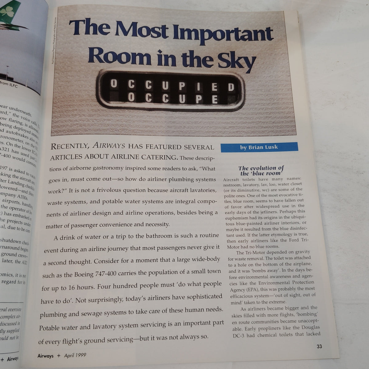 Airways Magazine - April 1999 - United's Atlantic Coast Hub Operation