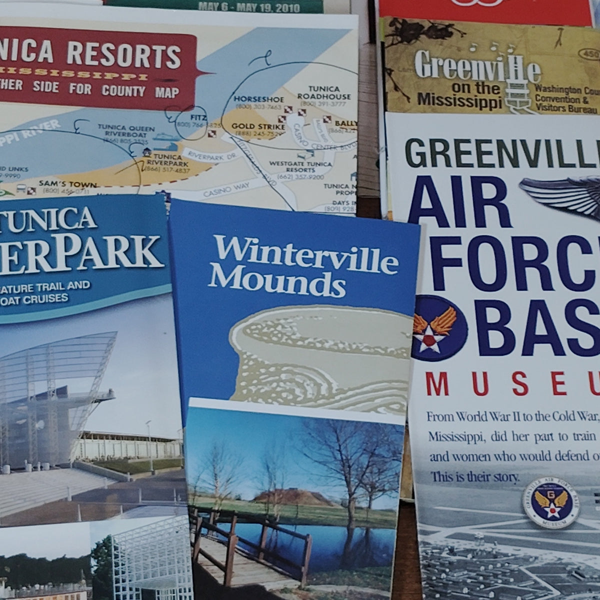Mississippi Tunica 2010 Travel Ephemera Collection - Guides, Brochures & More