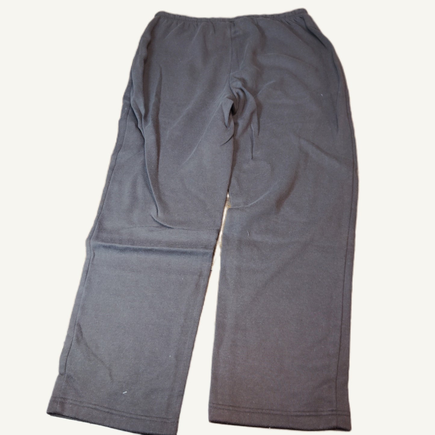 Blair Women's Brown Large Drawstring Waist Lounge Pants - Straight Leg Knit