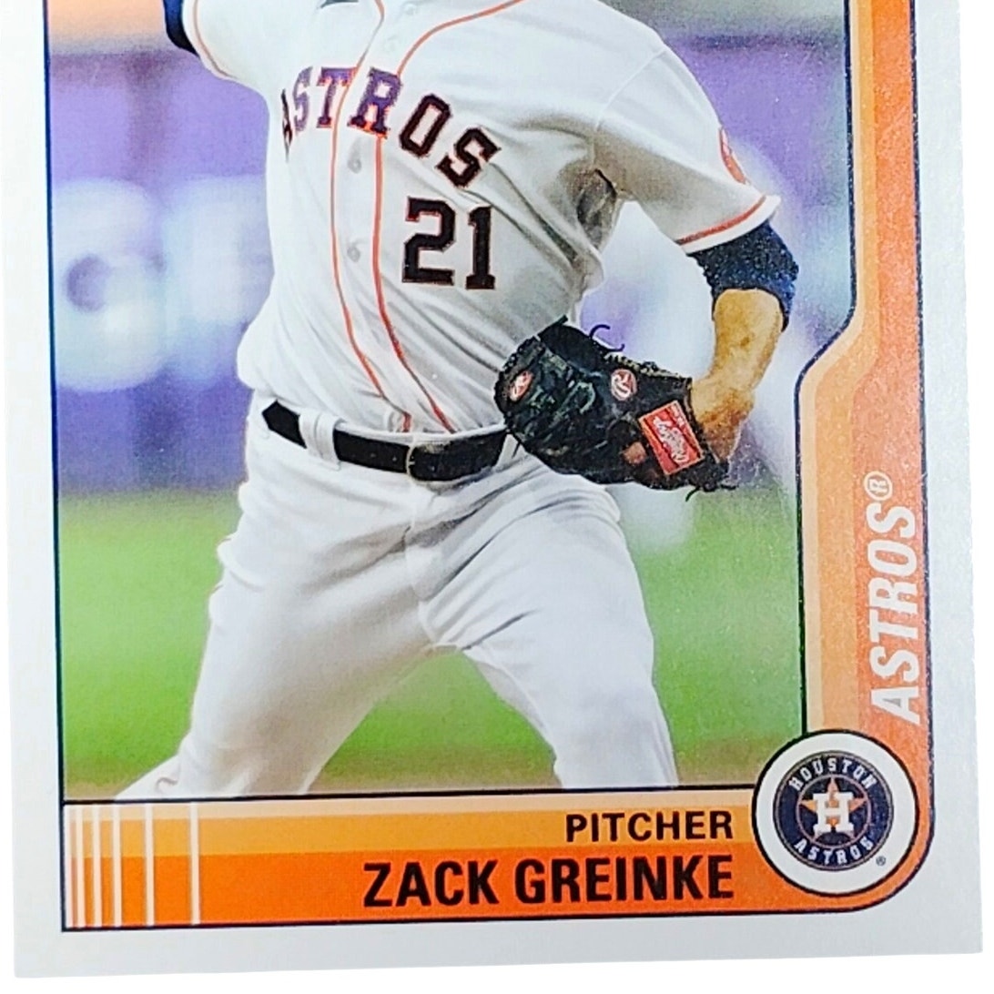 2021 Topps Big League #150 Zack Greinke Orange Houston Astros Pitcher - VG/EX
