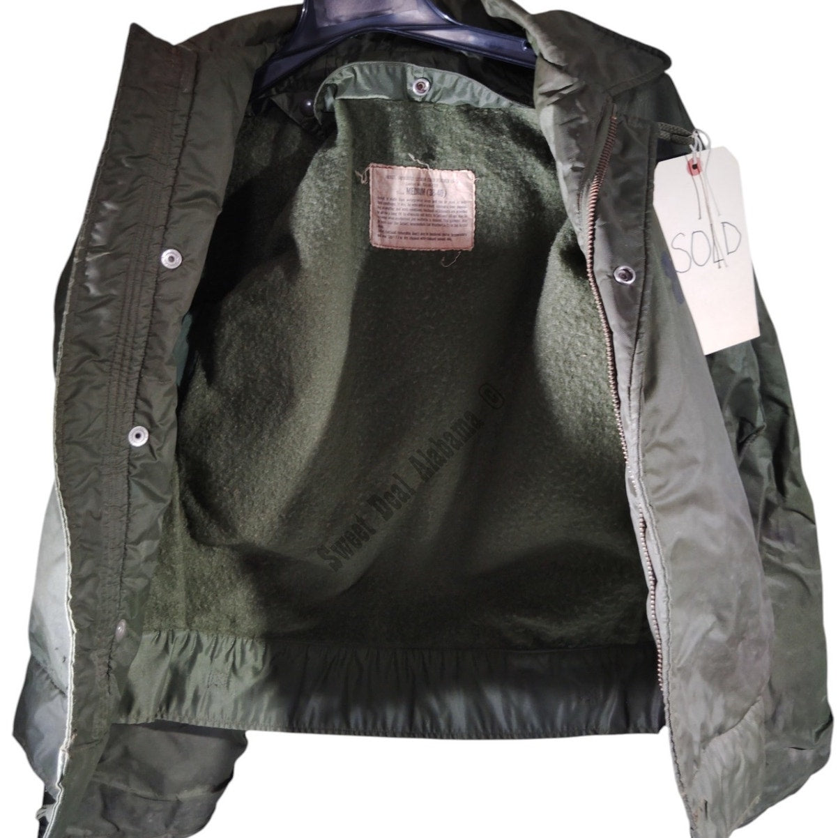 1966 Vietnam War Era Air Force Extreme Cold Weather Insulated A-1 Bomber Jacket