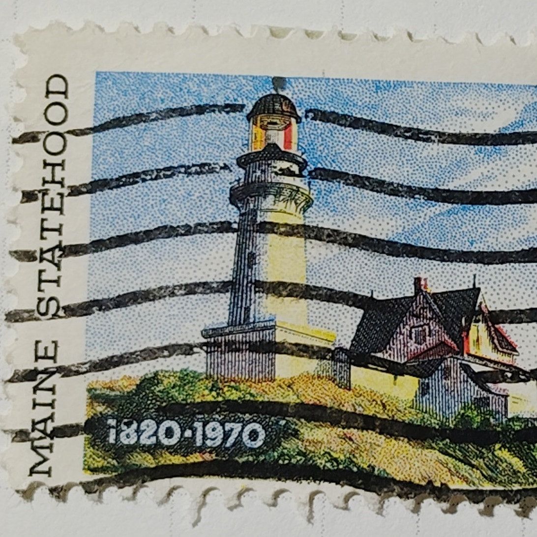 1970 US 6c Maine Statehood 150th Anniversary Stamp #1393 Used Cancelled