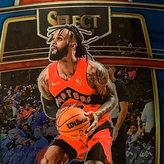 Gary Trent Jr., Toronto Raptors, Card #25, 2021-22 NBA Panini Select