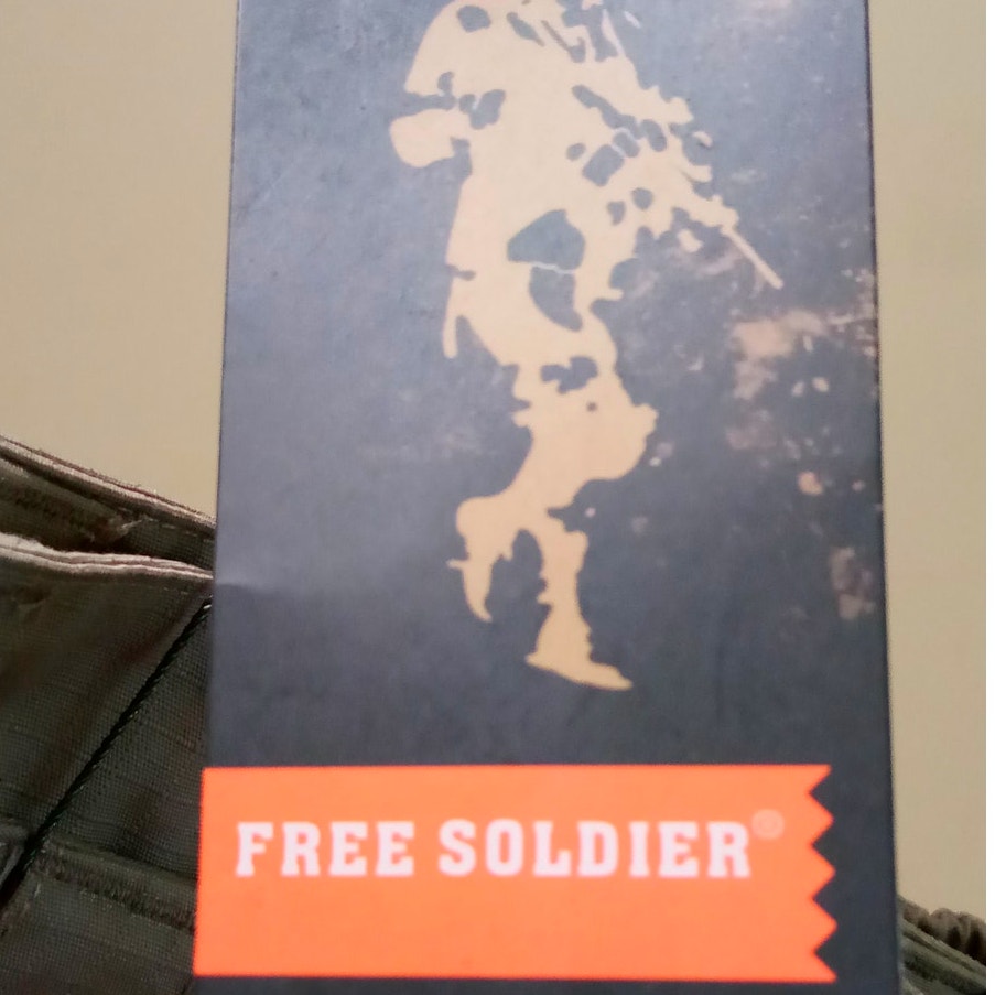 FREE SOLDIER Water Resistant Relaxed Fit Tactical Cargo Pants, 34W x 32L