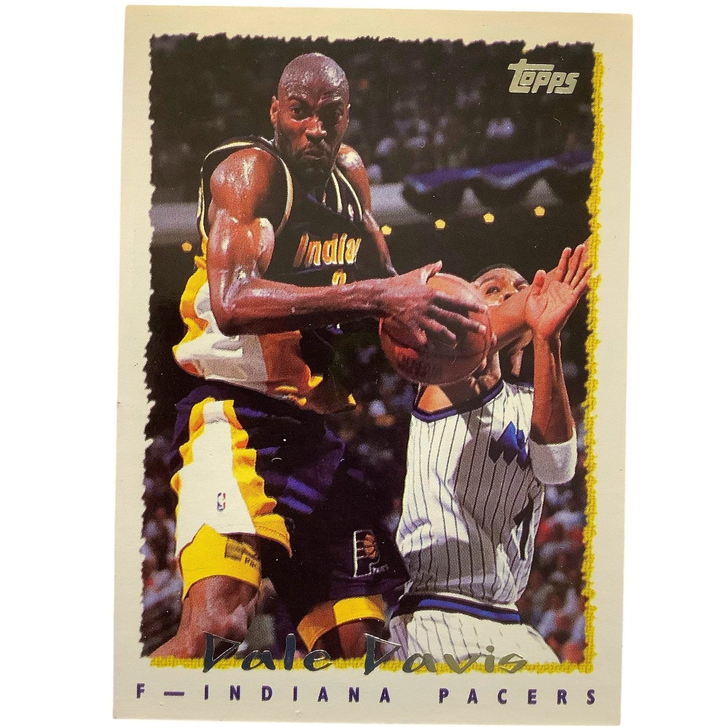 Dale Davis, Indian Pacers, 1994 Topps Collector's Card 18, EXC/NM