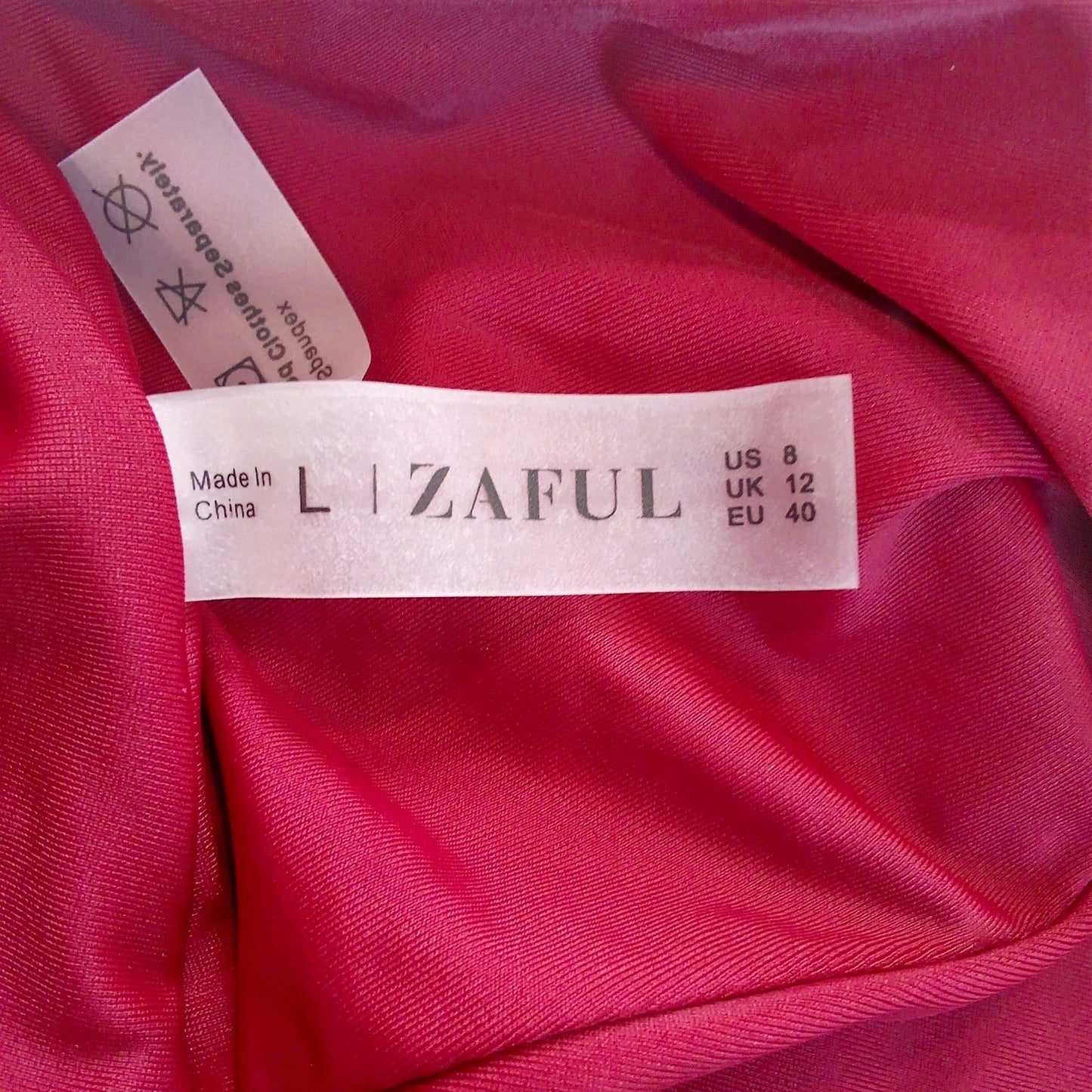 Zaful Red High Waisted Bikini Bottoms Women’s Large (US 8) Swimwear