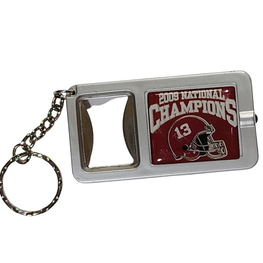 2009 Alabama Crimson Tide National Champions Key Chain Bottle Opener Nightlight – 2-7/8" x 1-1/2"