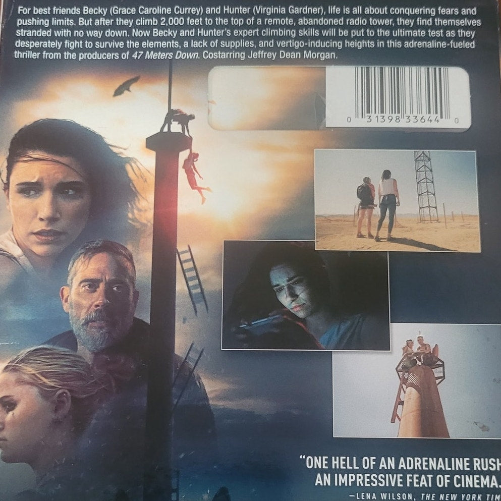 Fall DVD 2022 Lionsgate Widescreen Thriller Suspense Survival Drama