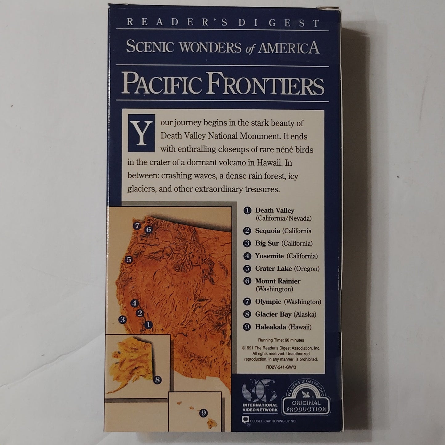 Scenic Wonders of America VHS 3‑Tape Box Set 1991 Reader’s Digest