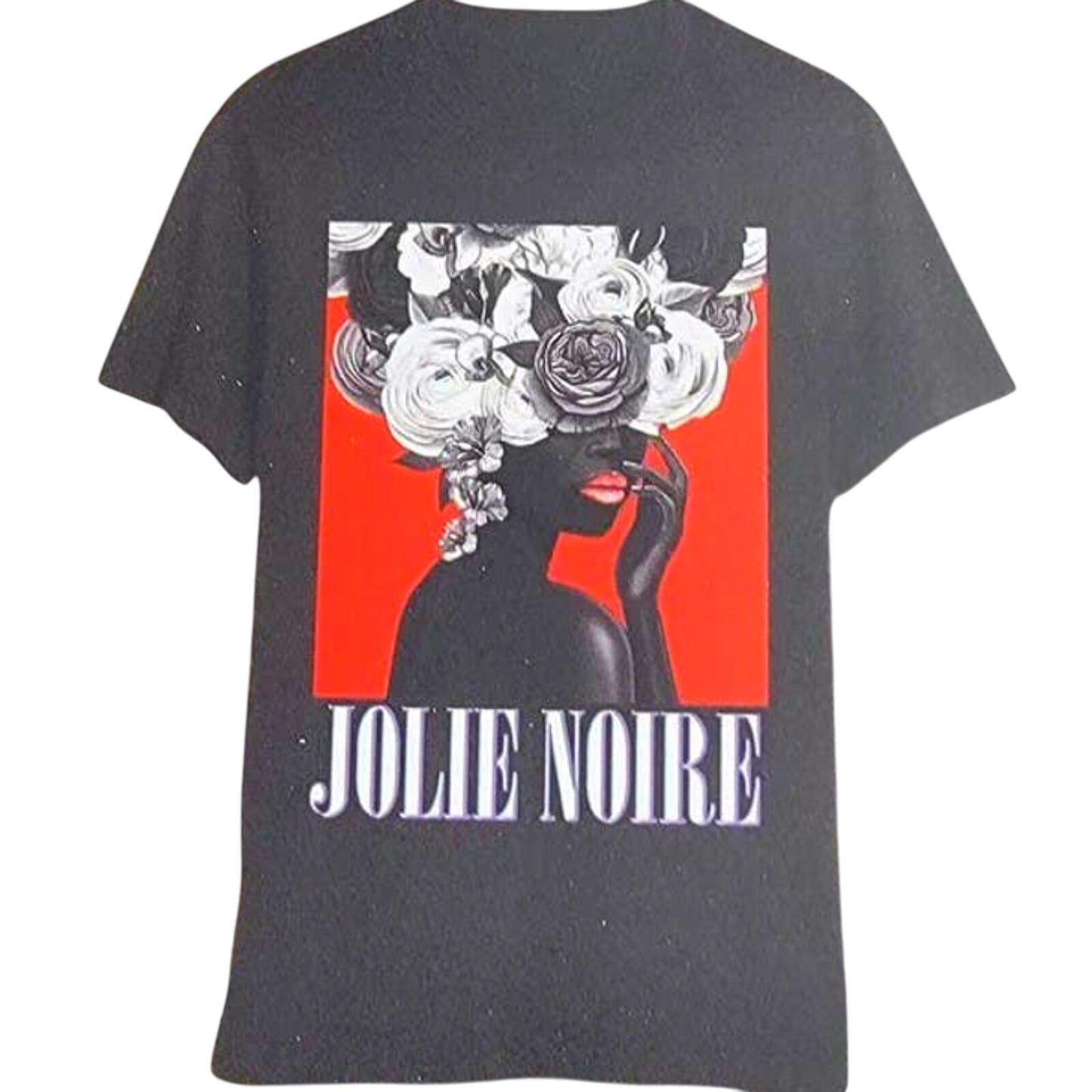 Jolie Noire Large Women's Black Is Beautiful Graphic Print Short Sleeve Tee
