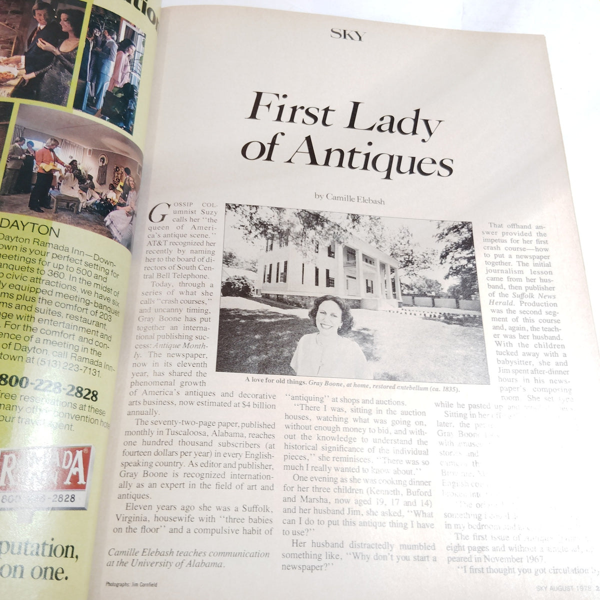 Delta Sky In-Flight Magazine August 1978 - Antiques Skyscrapers Soccer Articles