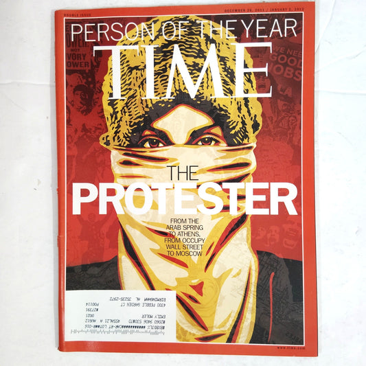 Time Magazine Dec 26 2011 Person of the Year The Protester Shepard Fairey