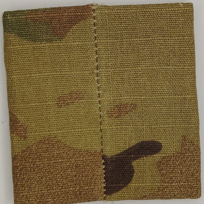 US Army Master Sergeant MSG E‑8 Rank Loop Black on OCP Scorpion W2 2" × 2"