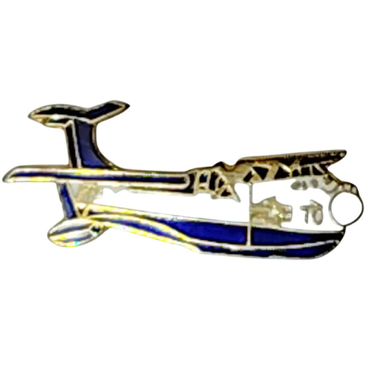 PBY Catalina Seaplane Hat Lapel Brooch Pin WWII Maritime Patrol  1-1/4"L x 1/2"H