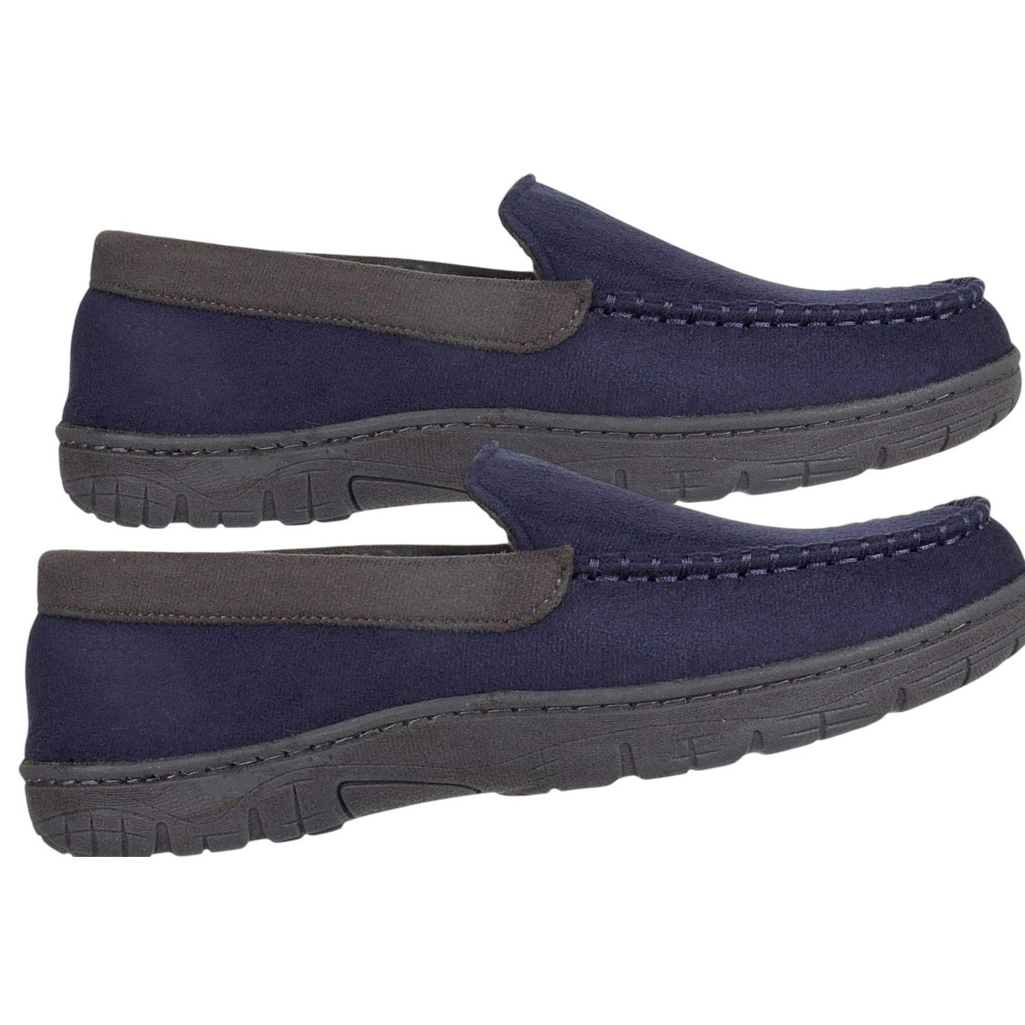 Hanes Small Men's Moccasin Slipper House Shoe, ID/OD Sole, Memory Foam, Fresh IQ