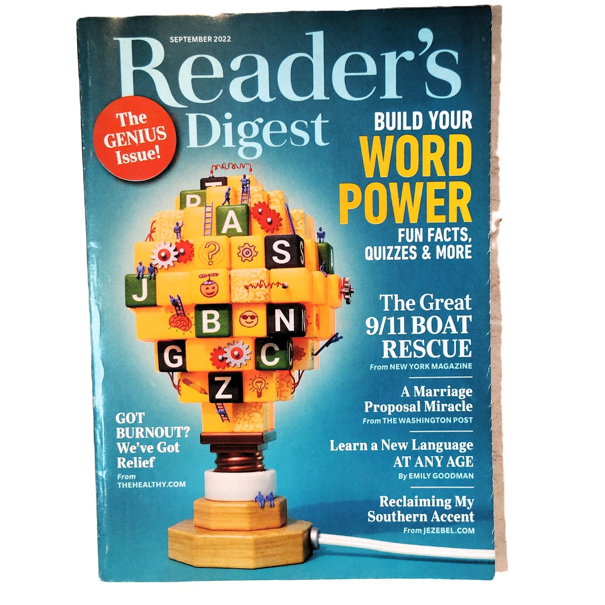 Reader's Digest September 2022 The Genius Issue Magazine Back Issue