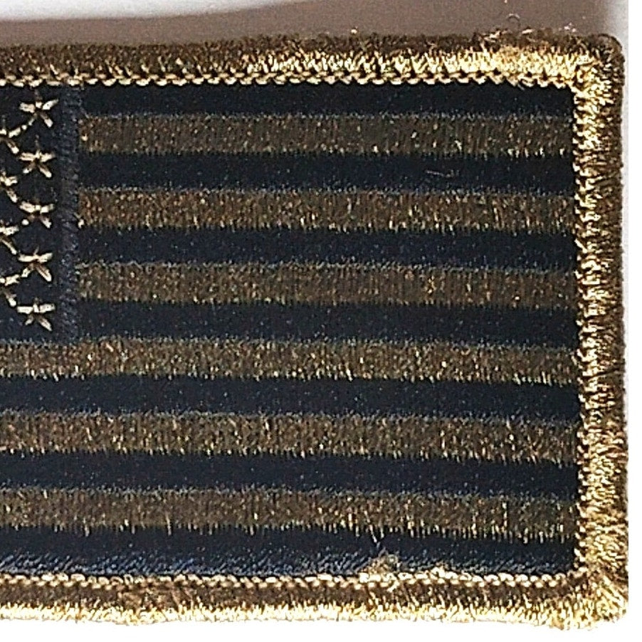 US Flag  Patch Subdued OCP Hook Backing 3‑1/8" × 1‑7/8"