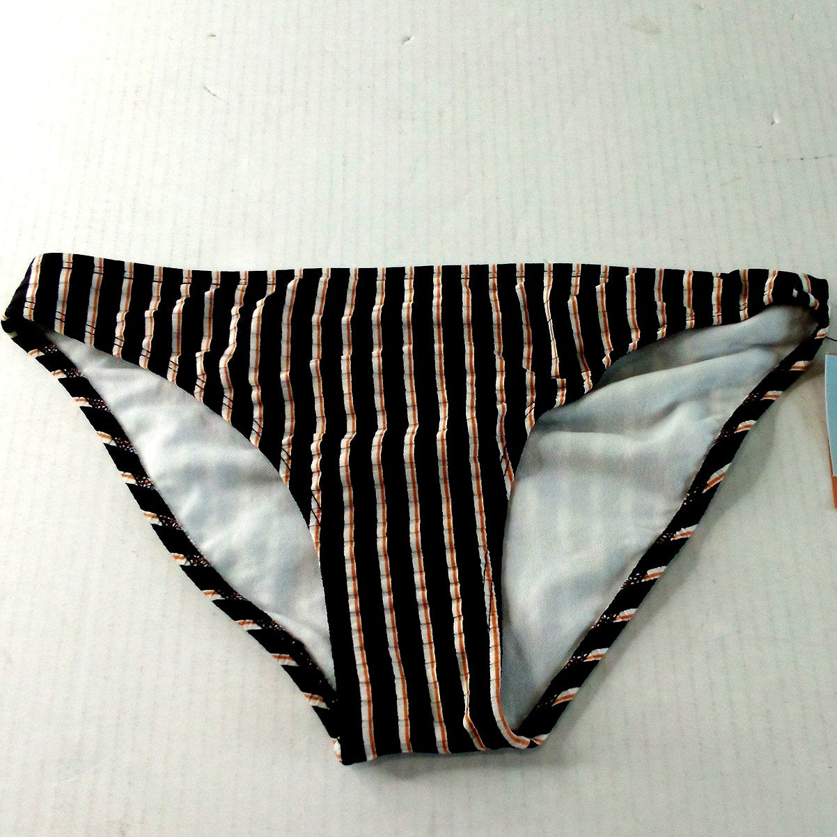 Shade & Shore Ribbed Low‑Rise Cheeky Bikini Bottom Multi S (4-6), Hipster