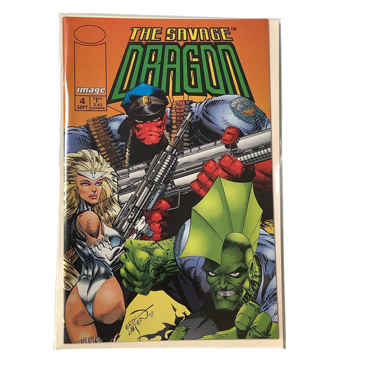 The Savage Dragon #4, August 1993, Image Comics, NM 9.4