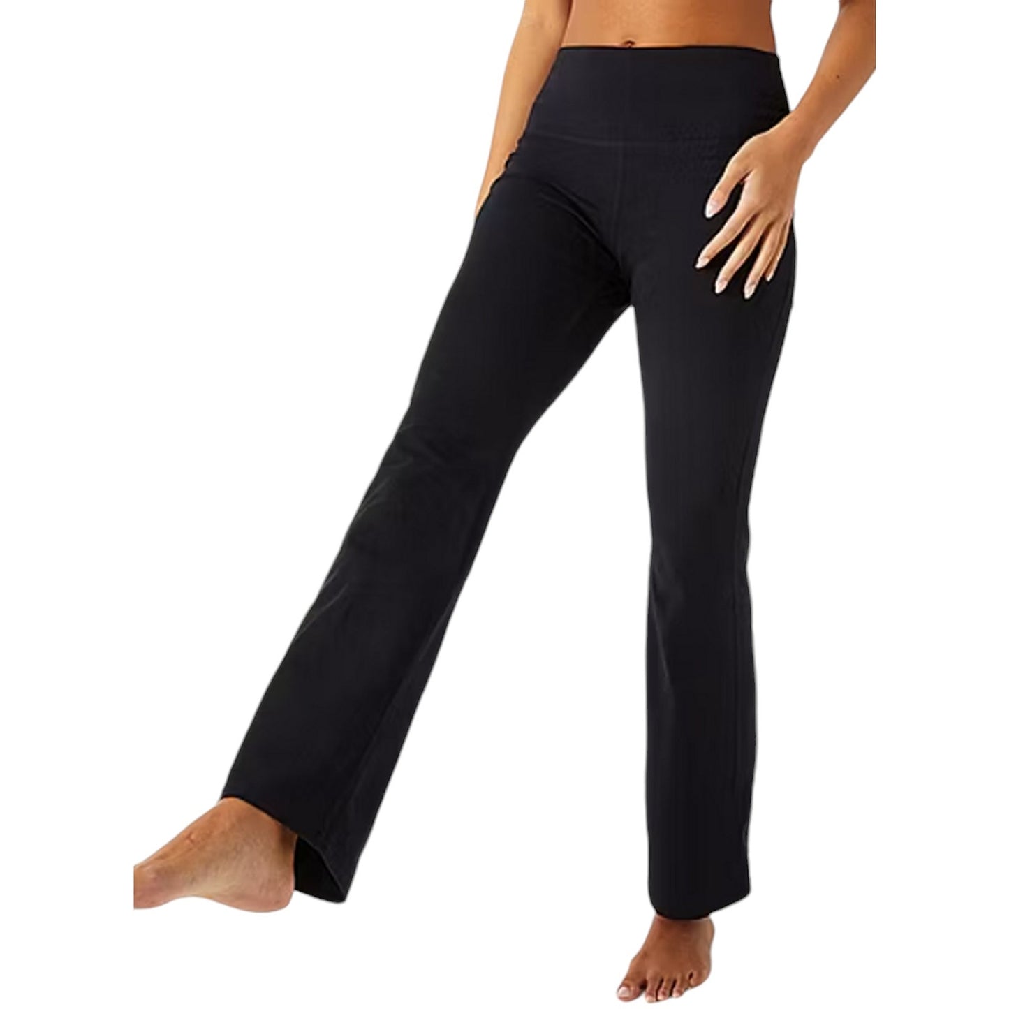 Xersion Girls Quick-Dri High Rise Yoga Pant, Black, MD (10/12)