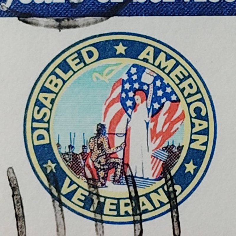 1970 US 6c Disabled American Veterans 50th Anniversary #1421 Used Cancelled