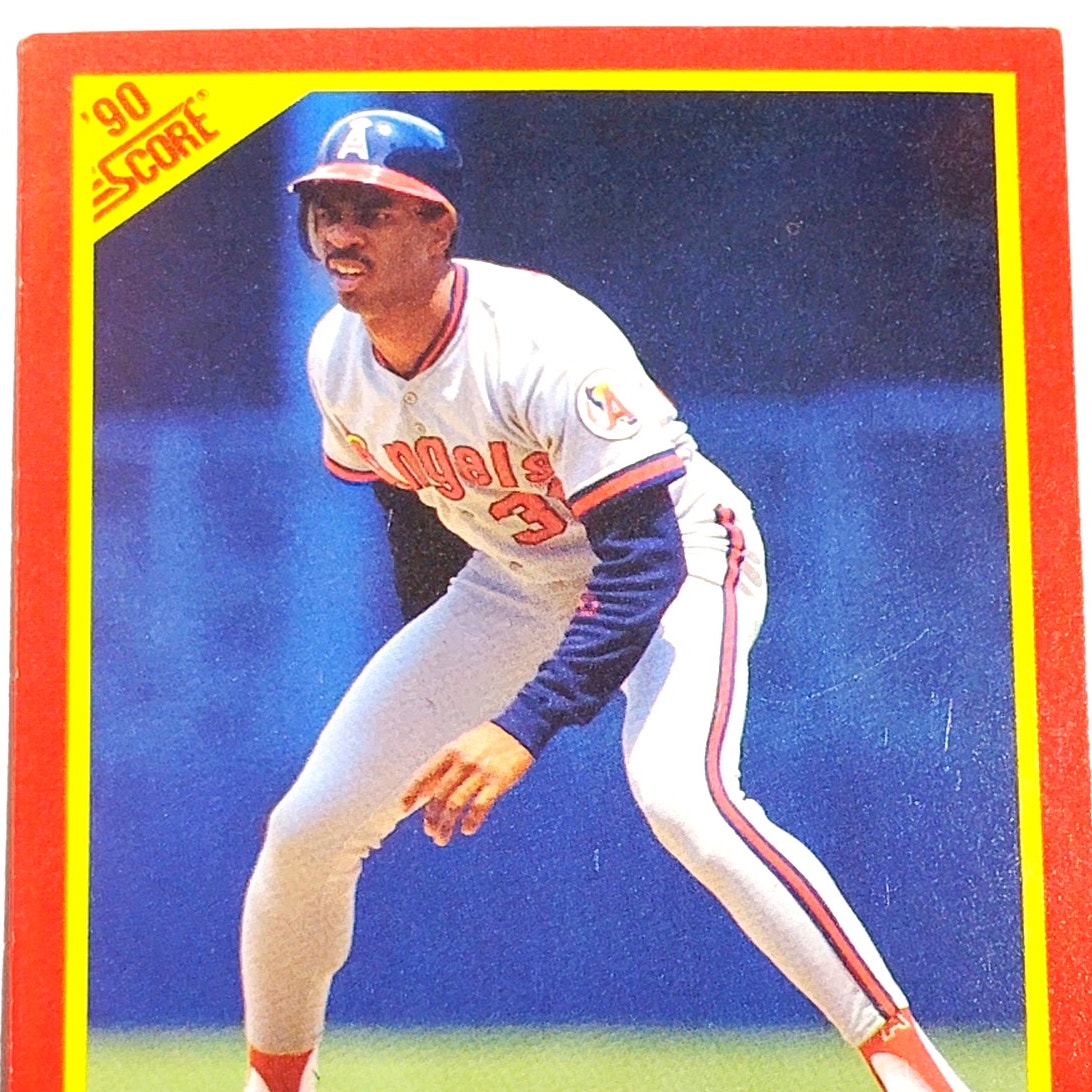 1990 Score Devon White #312 California Angels Center Fielder MLB Baseball EX