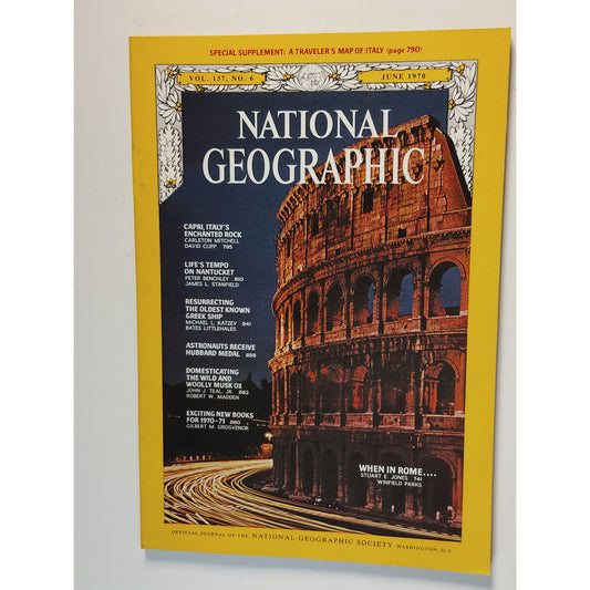 National Geographic Magazine – June 1970, Rome, Hutterites, Amazon River