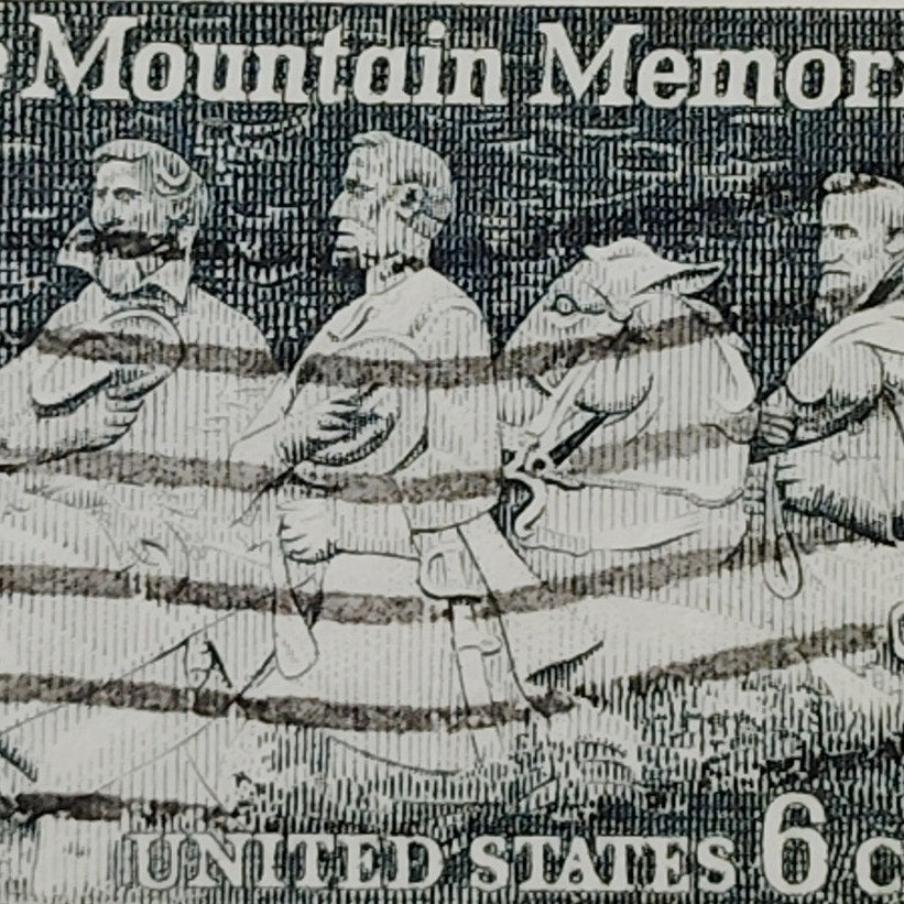 1970 US 6c Stone Mountain Memorial Stamp #1408 Used Cancelled Philately