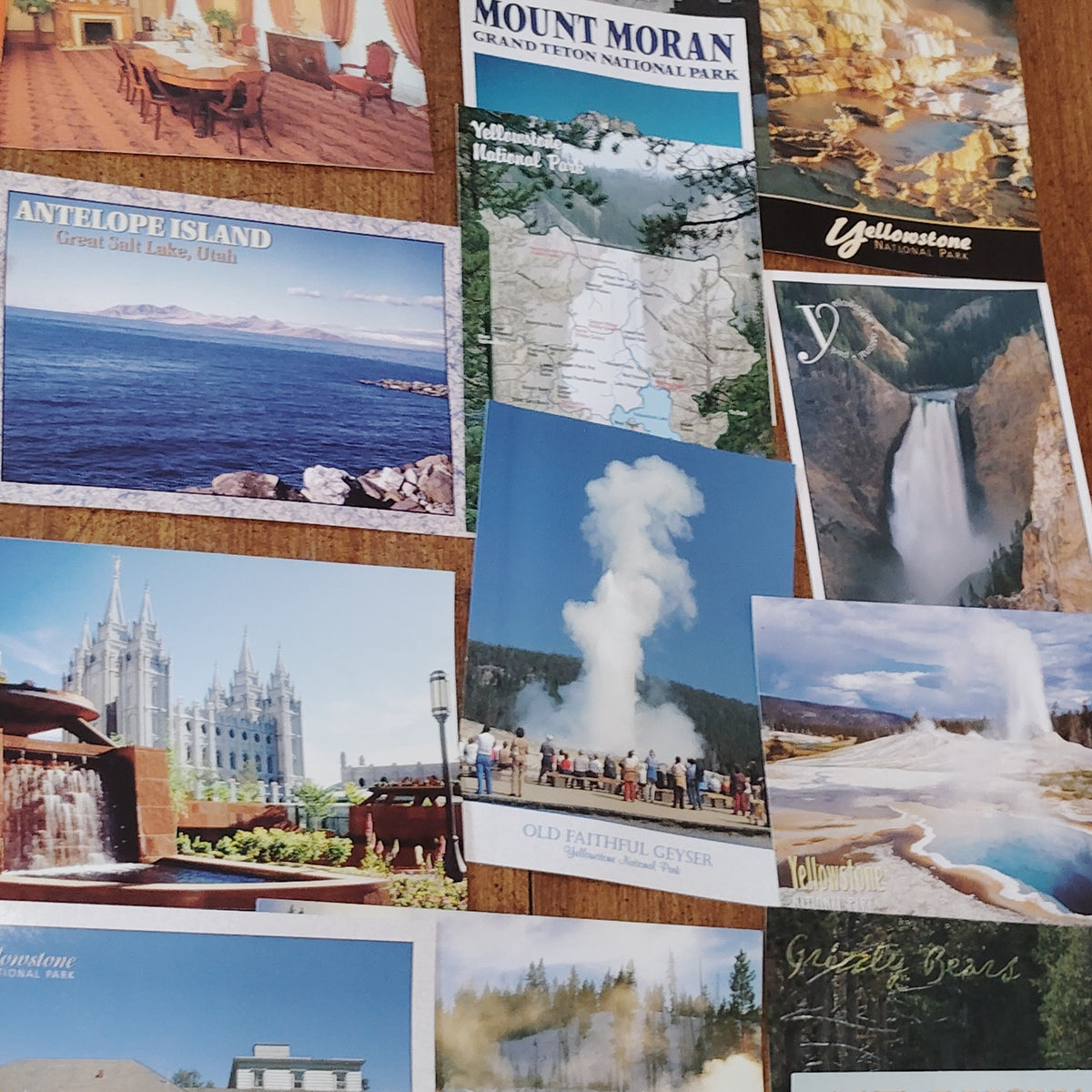 Vintage Utah & Wyoming Postcards Lot - 54 Postcards Ephemera Estate Collection