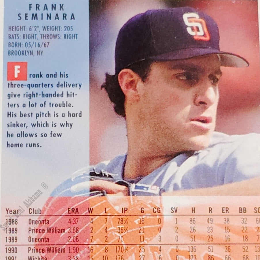 Frank Seminara, San Diego Padres, #673, 1994 Fleer Baseball Collector's Card