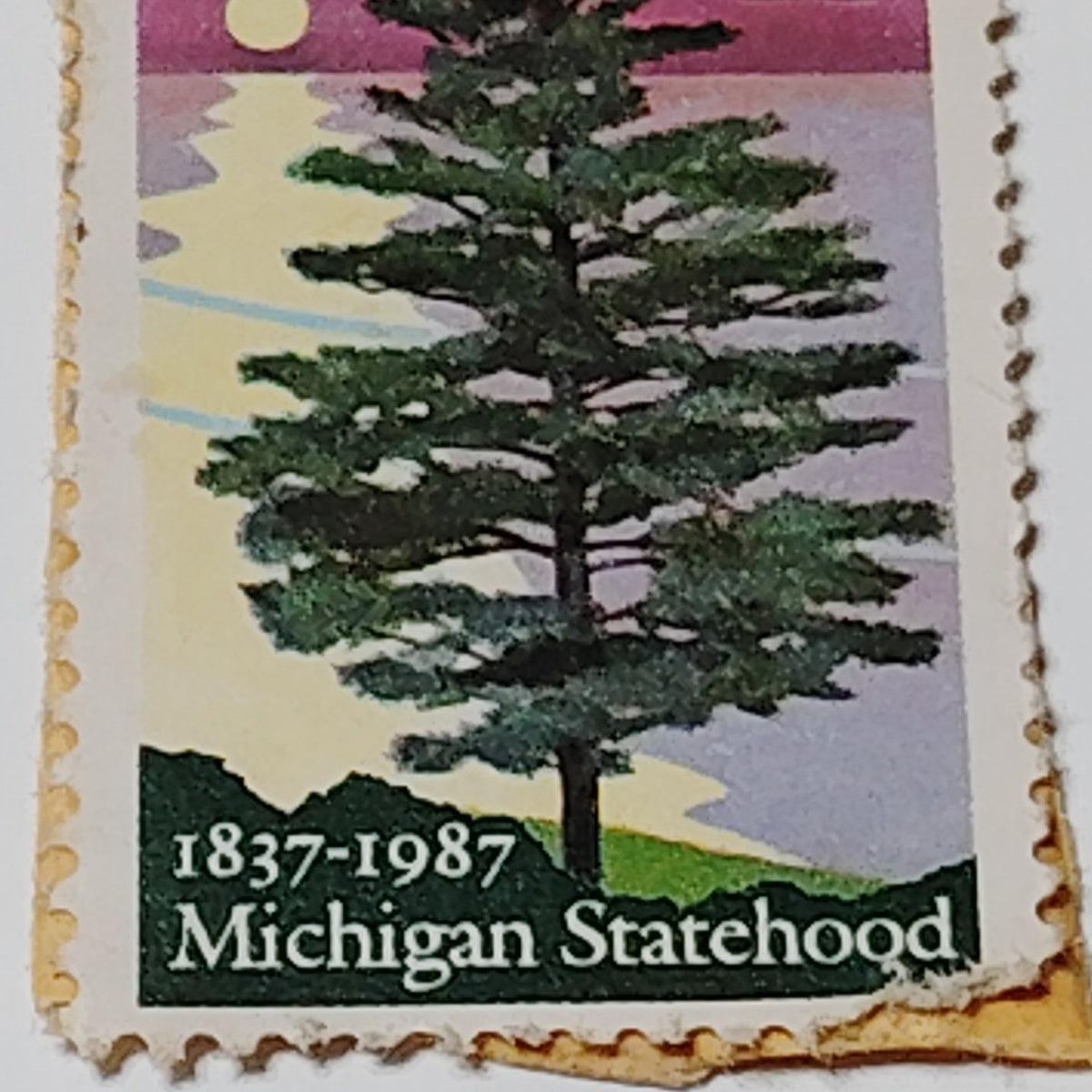 1987 Michigan Statehood 22 Cent Commemorative Stamp Scott #2246 - Unused