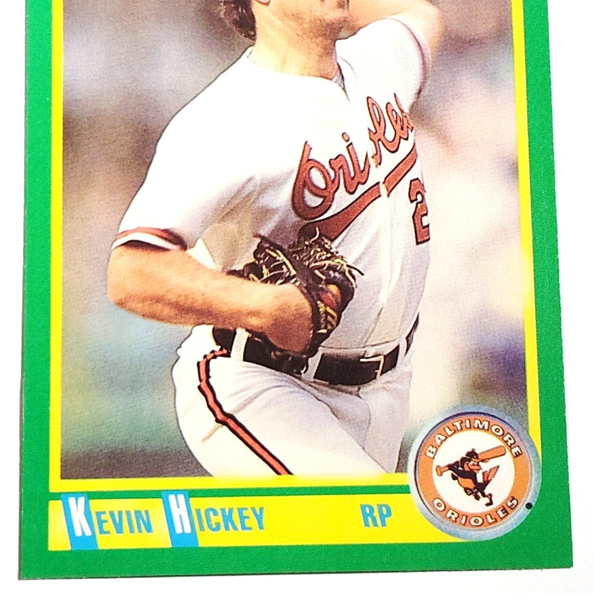 1990 Score Kevin Hickey #214 Baltimore Orioles Relief Pitcher MLB Baseball EX