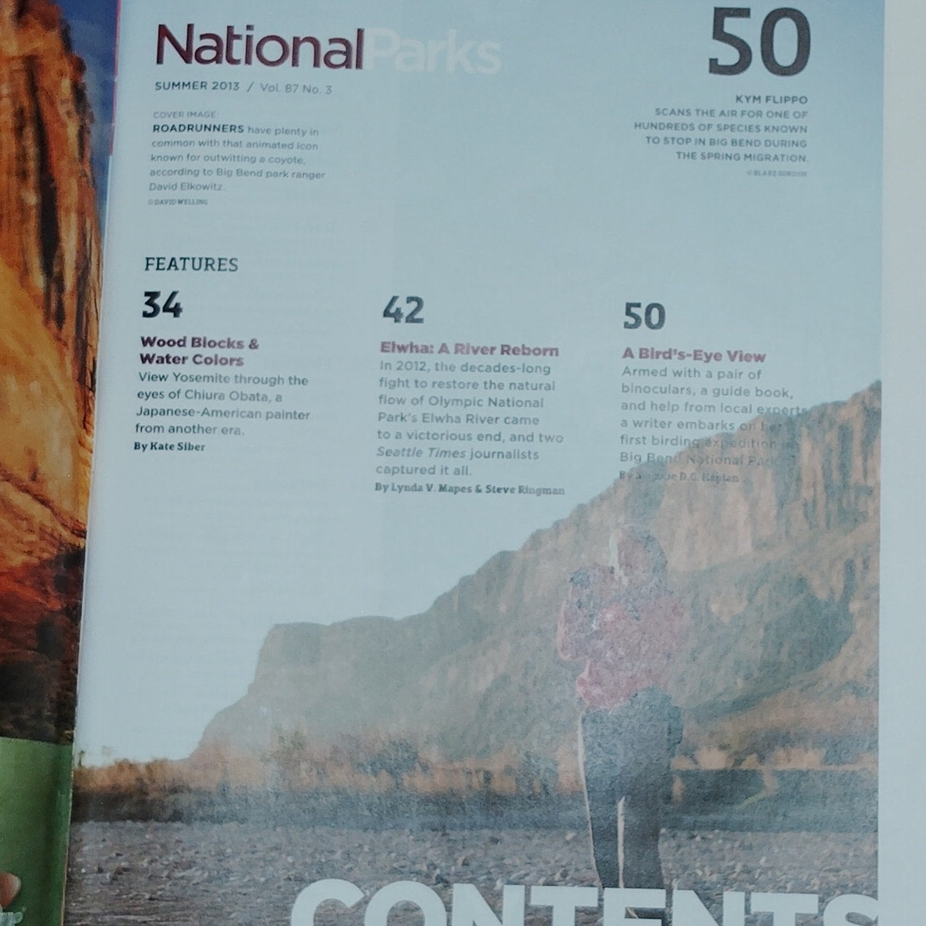 National Parks Magazine - Summer 2021 - Birding in Texas - Roadrunner Cover