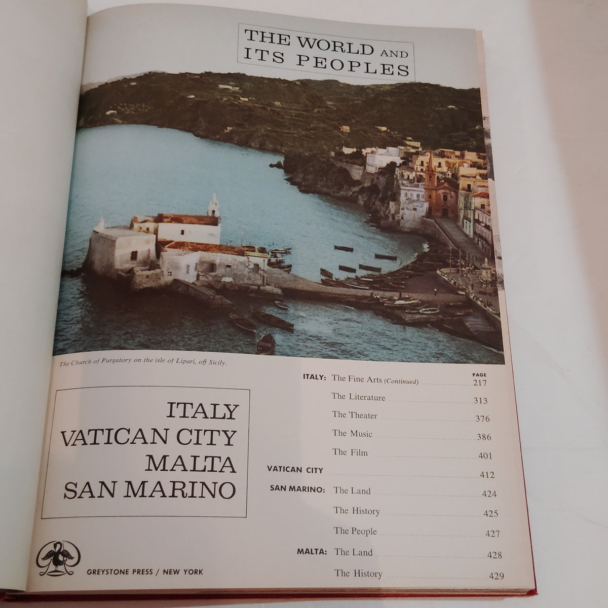 1964 The World and Its Peoples: Italy, Vatican City, Malta, San Marino Vol 1 & 2