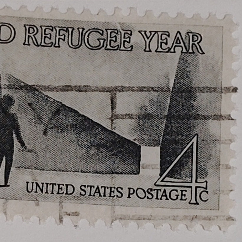 1960 Scott #1147 – 4¢ World Refugee Year / United Nations Solidarity – Canceled