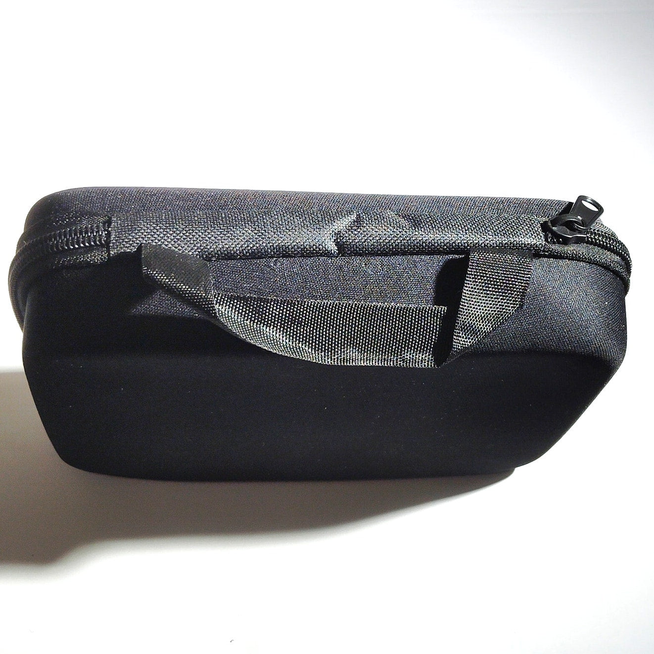Black Soft Zipper Case – 7.5" x 6.75" x 2" Storage Bag w/ Mesh Pocket, New