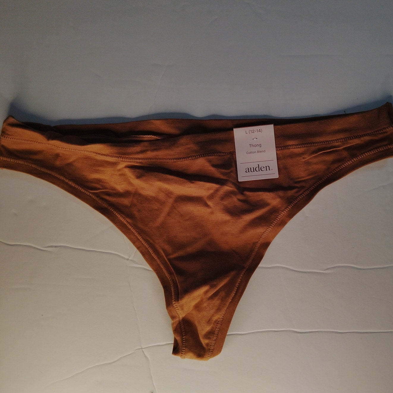 Auden Women’s Comfort Thong Caramel 2‑Pack Size Large