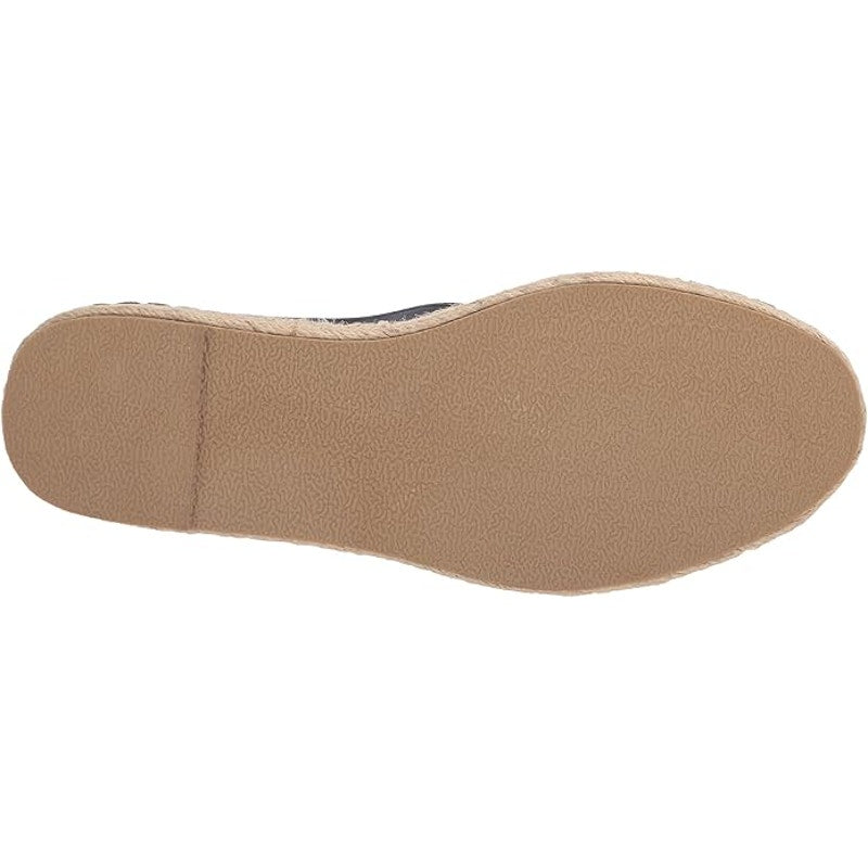 EVANS Women’s Navy Sneaker – Wide Fit, Espadrille Sole, Size 5 EEE