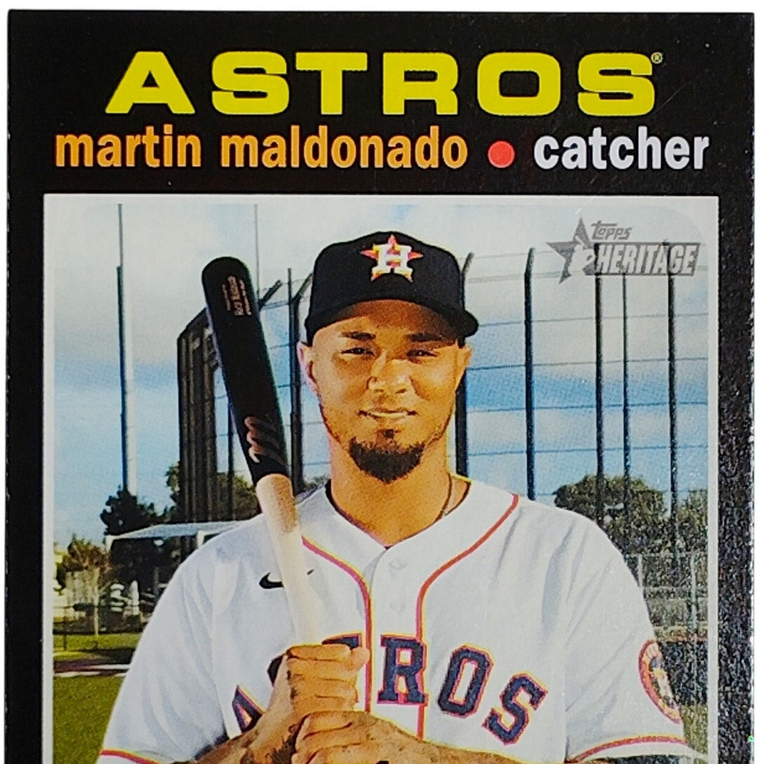 2020 Topps Heritage Martin Maldonado 665 Houston Astros Catcher Card VG/EX