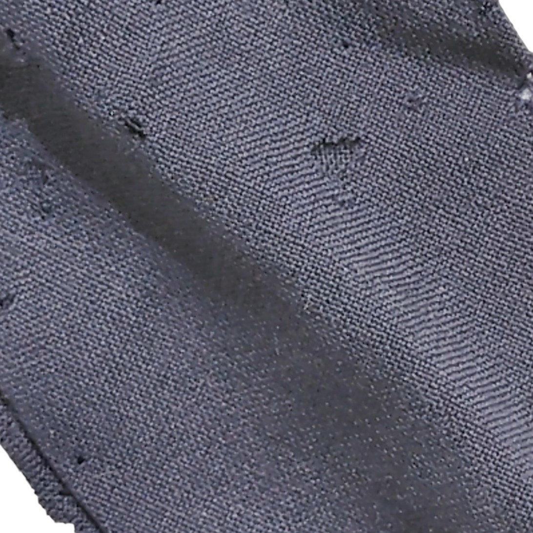 WWII-Era U.S. Navy or Army Enlisted Wool Necktie, Dark Navy Blue, Coarse Weave, Unfinished Ends