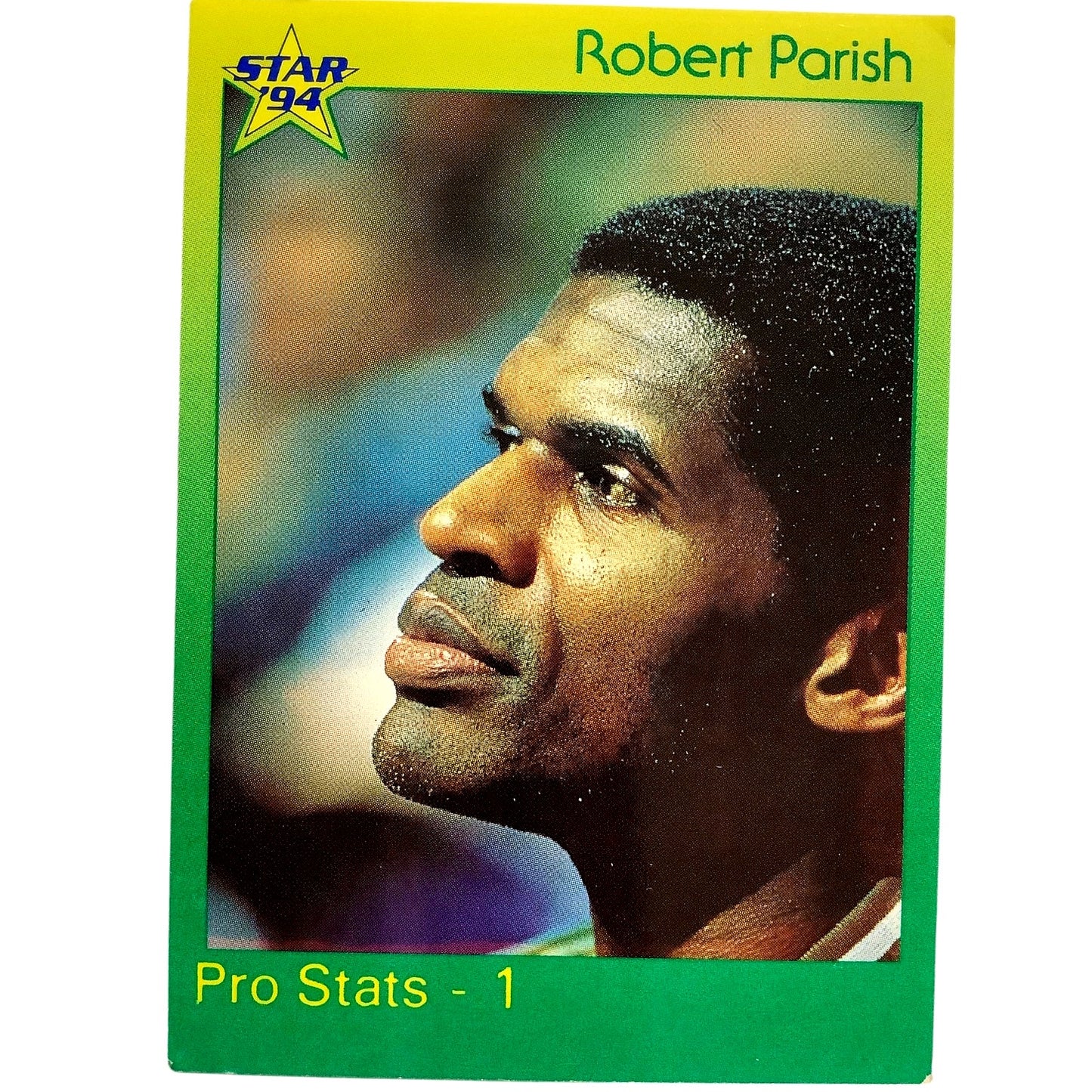 Robert Parish, Golden State and Boston, 1994 Star Int'l Pro Stats Card 11, EXC