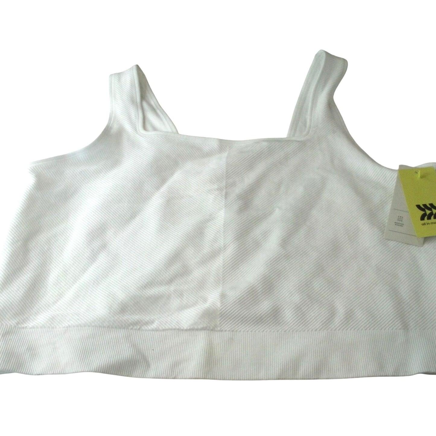 Women’s Seamless Cropped Tank Top – All in Motion White 3X